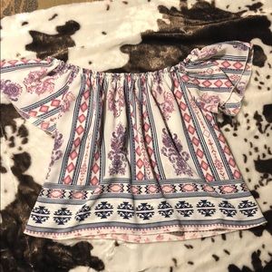 Vivace off the shoulder float blouse